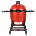 Kamado Joe Big Joe III Charcoal Grill, 864 sqin Primary Cooking Surface, Red, Smoker Included Yes KJ15041021